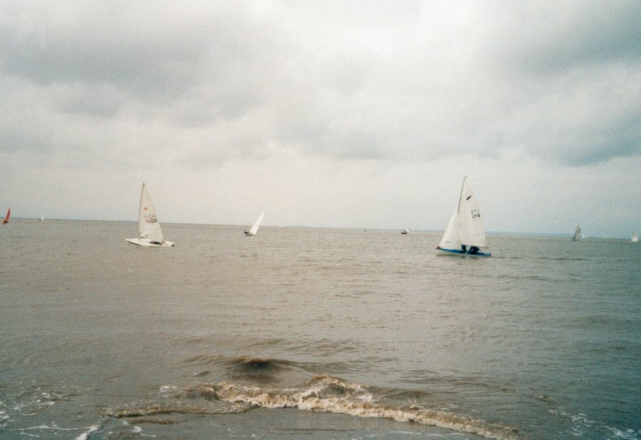 My Laser, followed by the Kestral