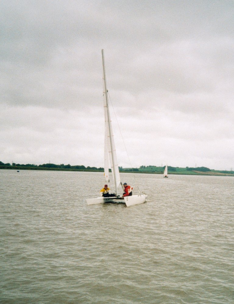 Richard brown and Jane Buckles wishing for some wind!