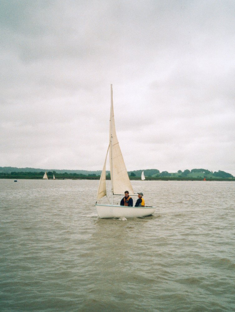 Joan Booys and someone I don't recognise in a Gull