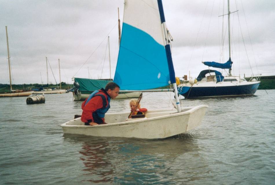 John and Sophie Harvey in another Optimist