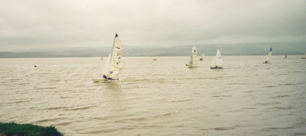Mike Linnett and Sorcha Hemmings during race 1, Day 2 TSC Regatta 2000