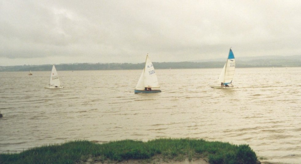 Rob and Alex Hudson on Dart 18 Two Timer, Day 2 TSC Regatta 2000